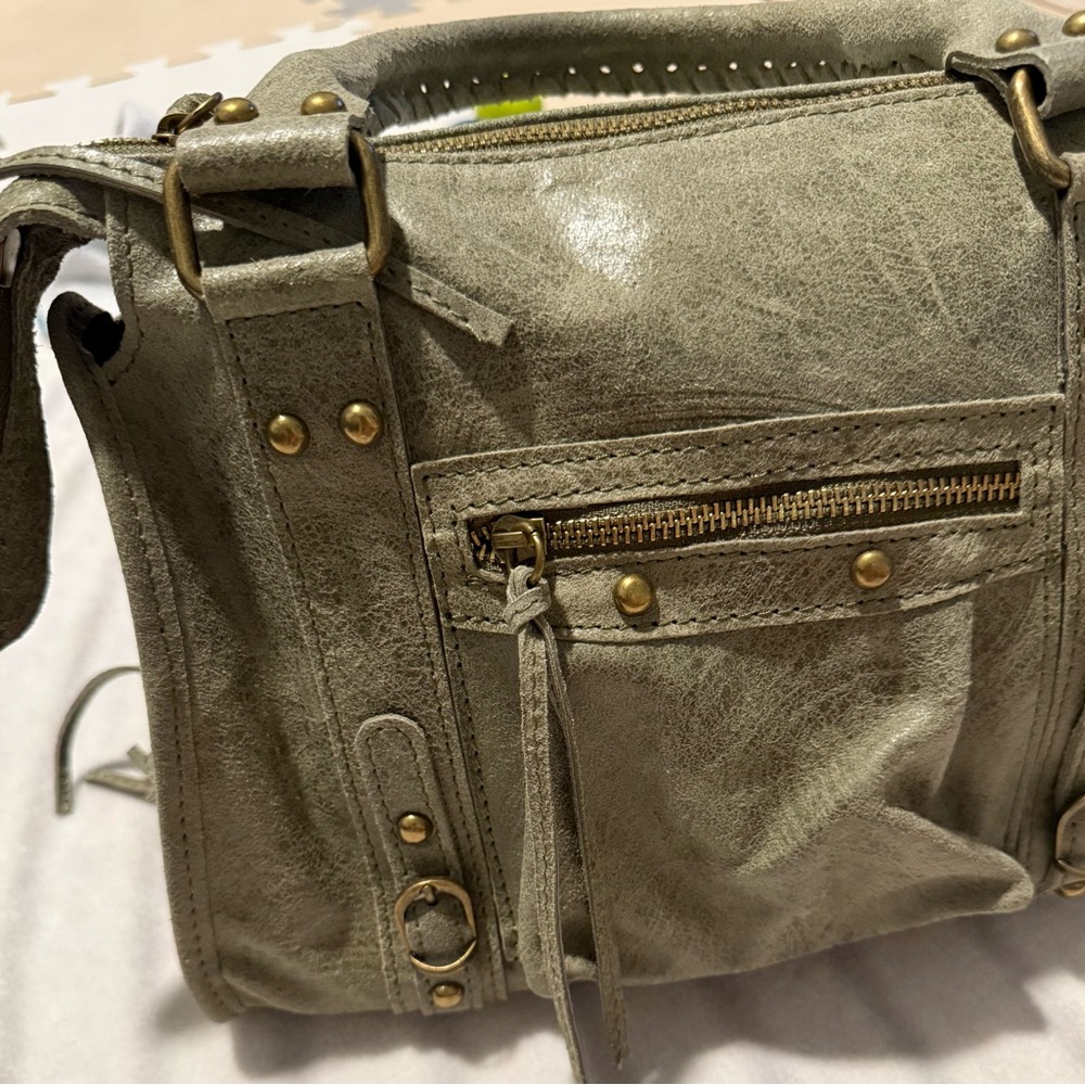 Stylish Green Women's Genuine Leather Bag Made in Italy - Picture 7 of 10